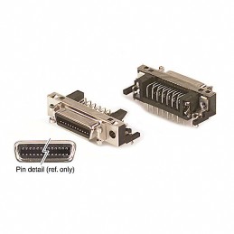 1 pcs : DX10G1M-26SE(50) - CONN MINI HD RCPT 26P R/A SOLDER