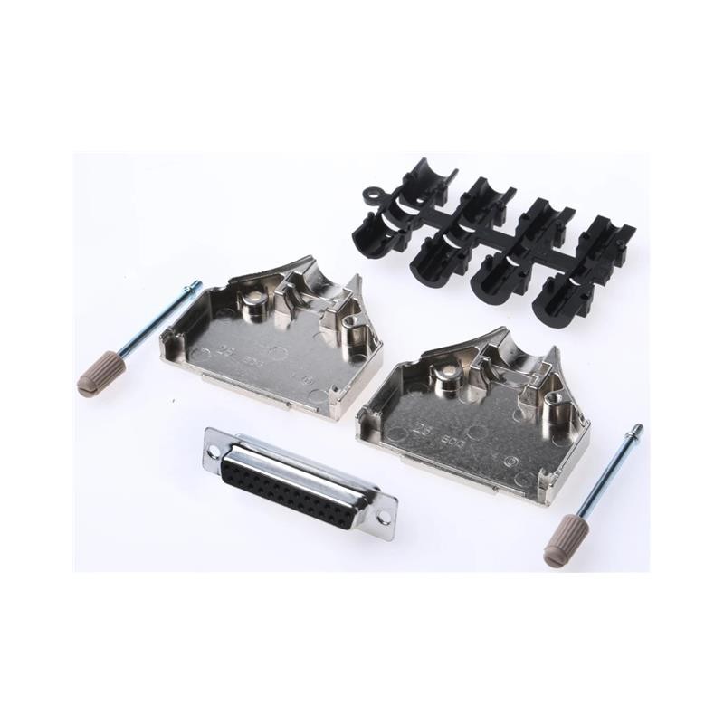 1 pcs : MHDTZK25-DB25S-K - 25 WAY D-SUB HOOD DIE CAST TOP E