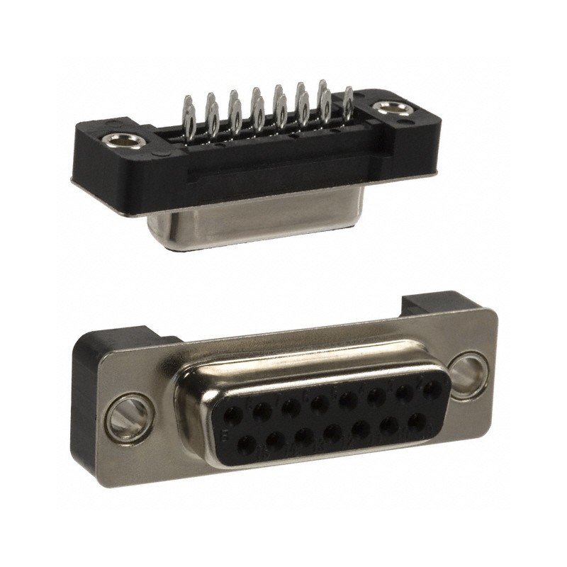 1 pcs : 191-015-223R001 - CONN D-SUB RCPT 15POS PNL MNT