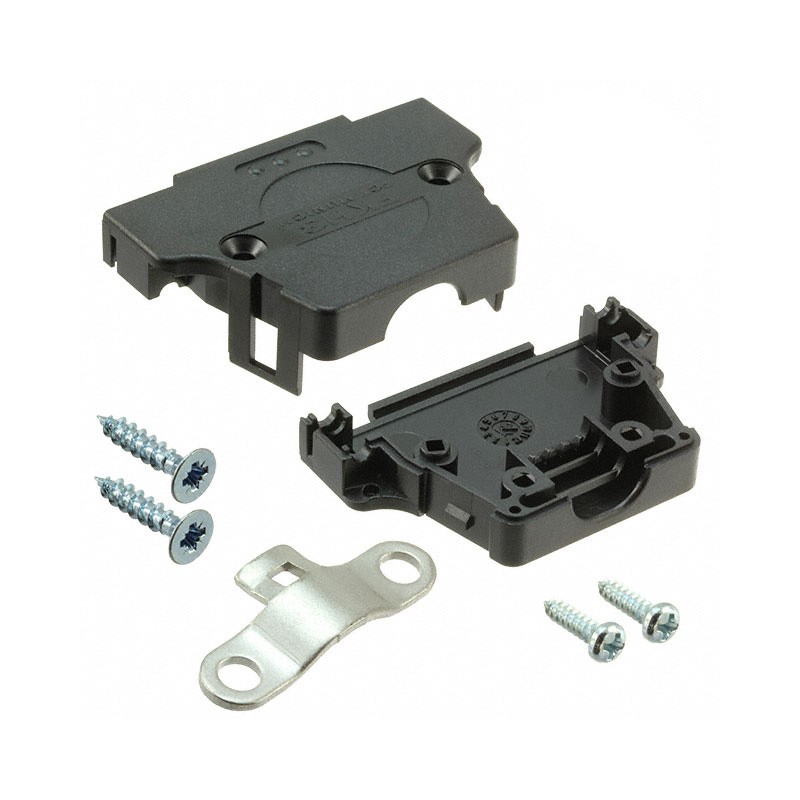 1 pcs : 1731110022 - CONN BACKSHELL 37POS 180DEG BLK