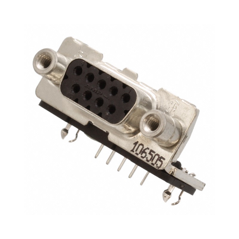 1 pcs : 3-106505-2 - CONN D-SUB RCPT 9POS R/A SLDR
