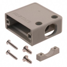 1 pcs : 09670090511 - CONN BACKSHELL 9POS 90DEG GRAY