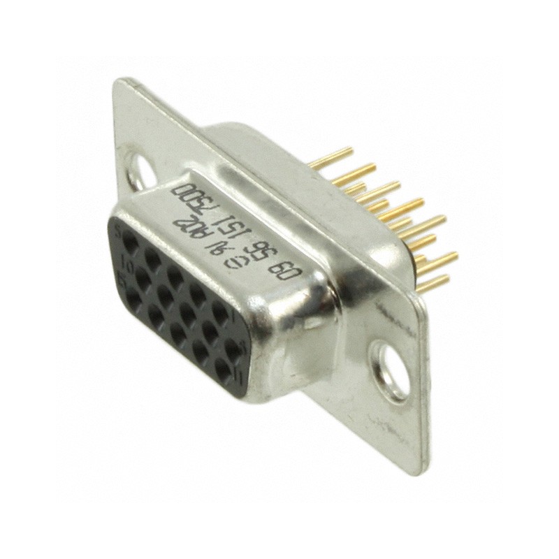 1 pcs : 09561515500 - CONN D-SUB HD RCPT 15P VERT SLDR