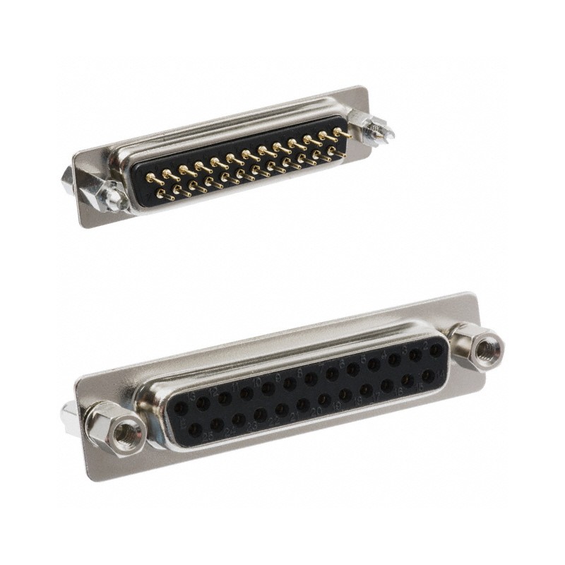 1 pcs : 171-025-213R911 - CONN D-SUB RCPT 25P PNL MNT SLDR