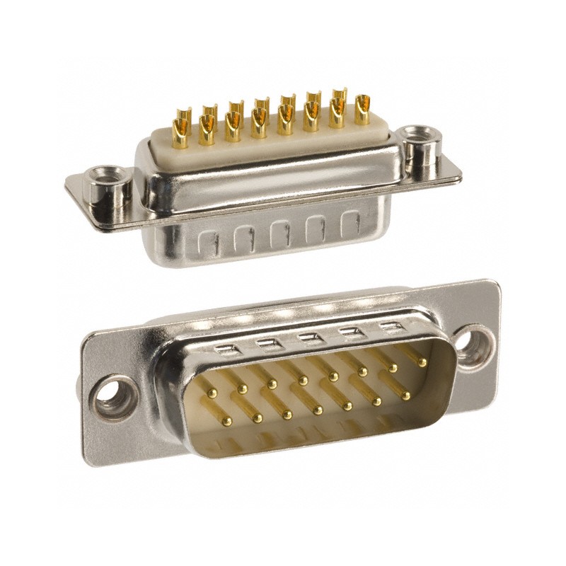 1 pcs : 172-E15-103R021 - CONN D-SUB PLUG 15POS PNL MNT