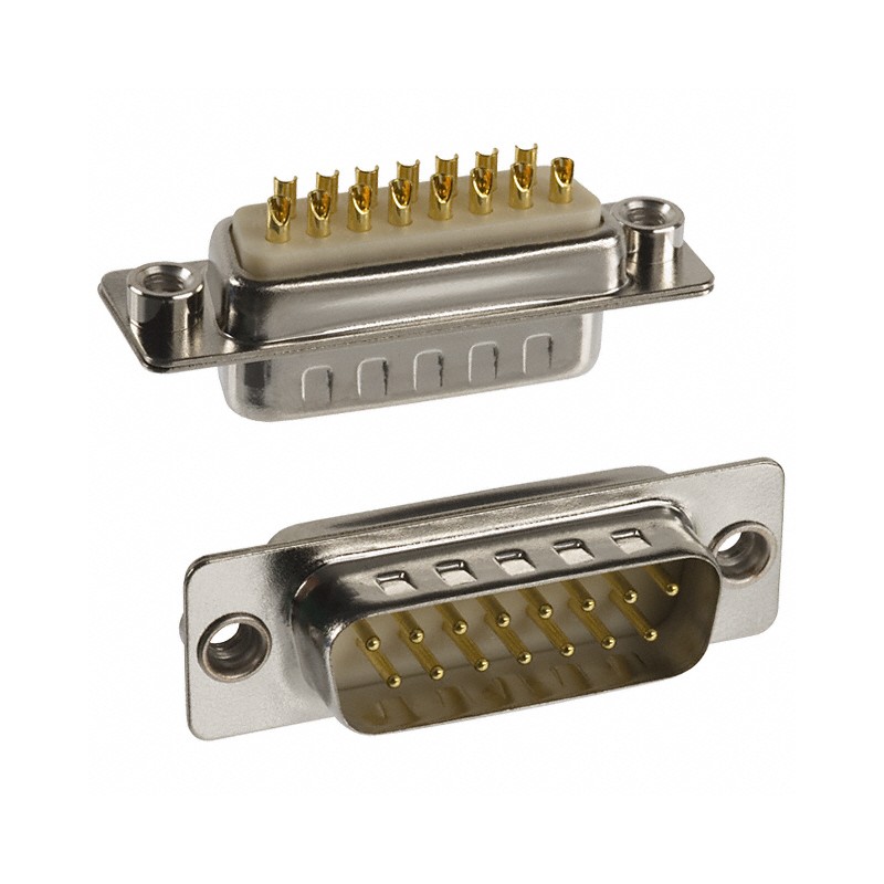 1 pcs : 172-E15-103R011 - CONN D-SUB PLUG 15POS PNL MNT