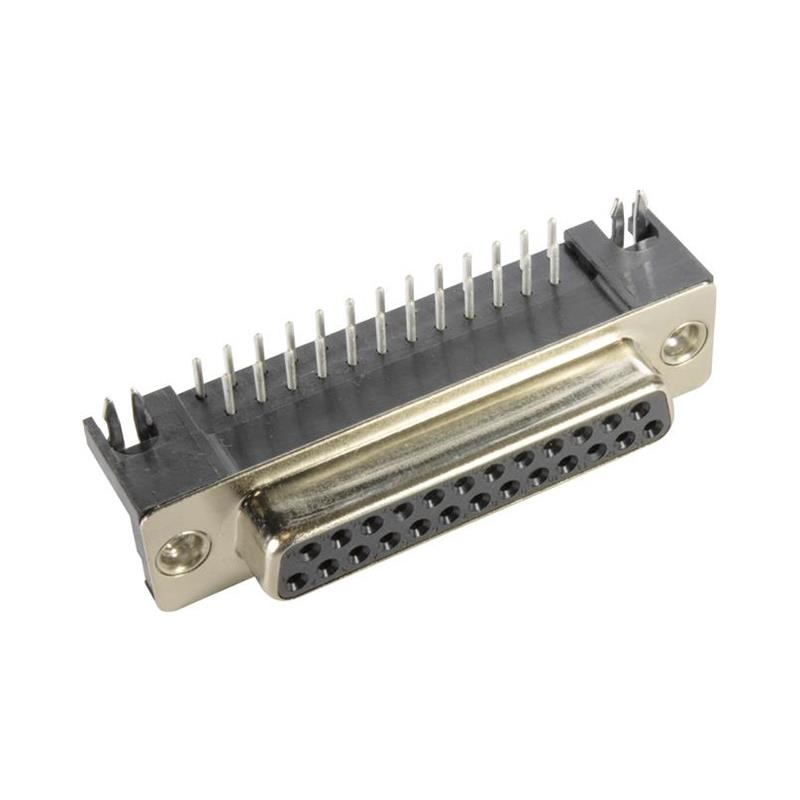 1 pcs : 09683537612 - CONN D-SUB RCPT 25POS R/A SLDR
