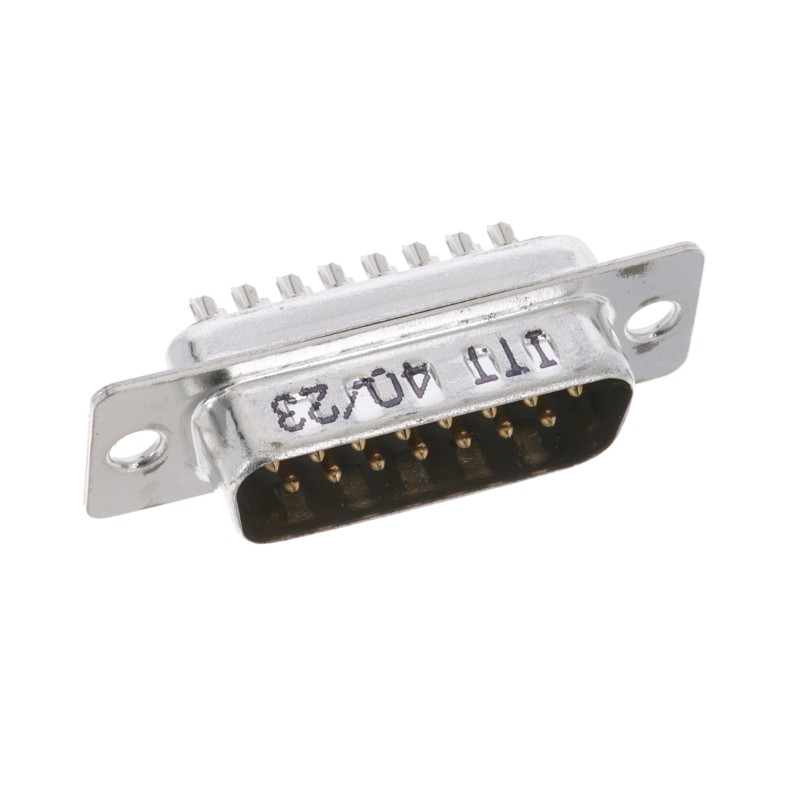 1 pcs : ZDA15P - CONN D-SUB PLUG 15POS PNL MNT