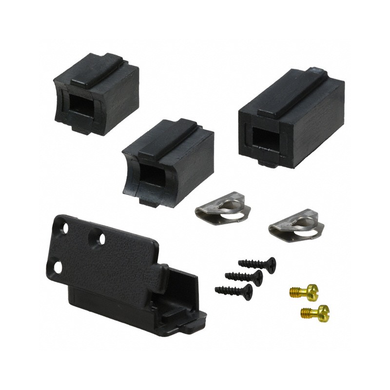 1 pcs : 5207908-1 - CONN BACKSHELL 9P 90/180DEG BLK