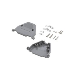 1 pcs : SDC37G - HOOD DB37 GRAY PLASTIC