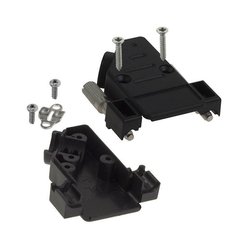 1 pcs : 974-009-010R011 - CONN BACKSHELL 9POS 40DEG BLACK