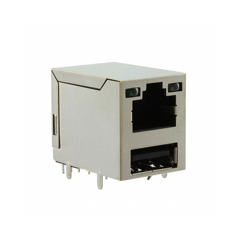 1 pcs : 4-1775855-2 - CONN MOD JACK 8P8C R/A SHIELDED