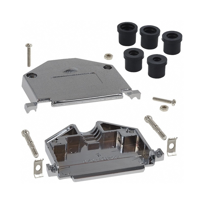 1 pcs : 979-037-020R121 - CONN BACKSHELL 37POS 180DEG SHLD