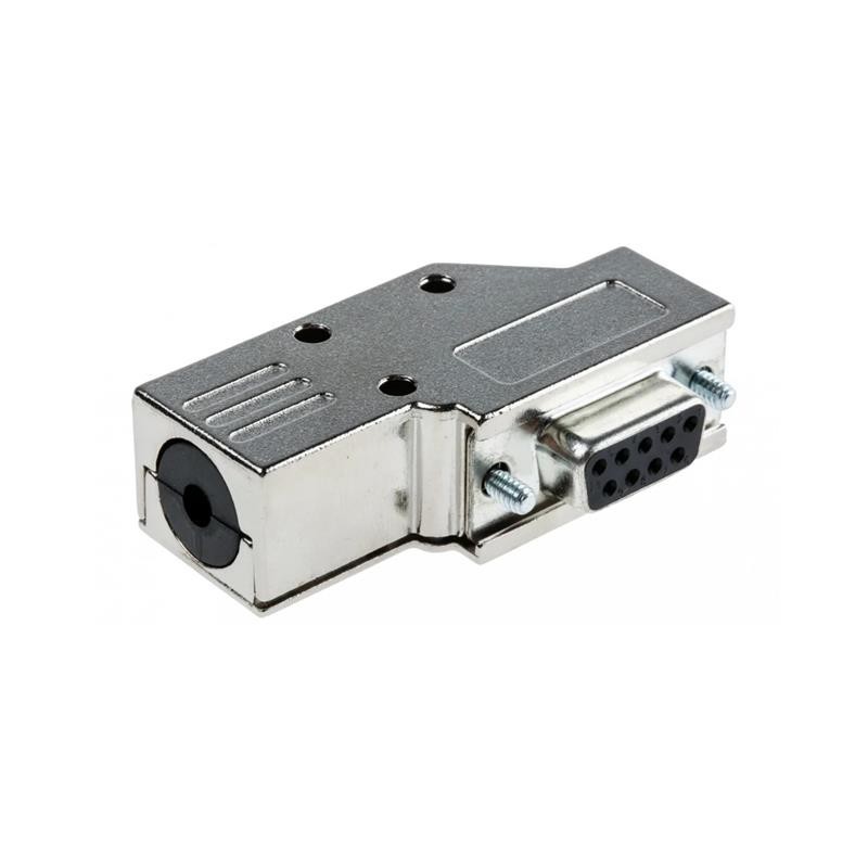 1 pcs : MHDCMR9-DB9S-K - 9 WAY D-SUB HOOD DIE CAST SIDE E