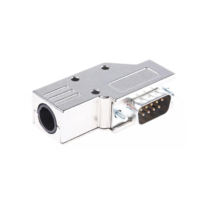 1 pcs : MHDCMR9-DB9P-K - 9 WAY D-SUB HOOD DIE CAST SIDE E