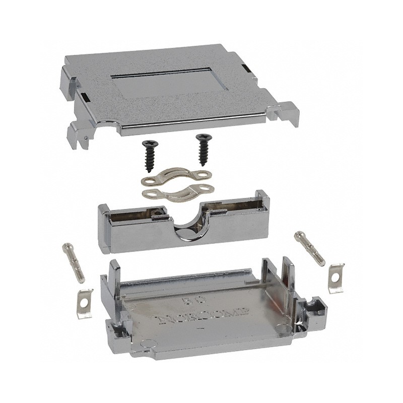 1 pcs : 983-037-020R121 - CONN BACKSHELL 37POS 180DEG SHLD