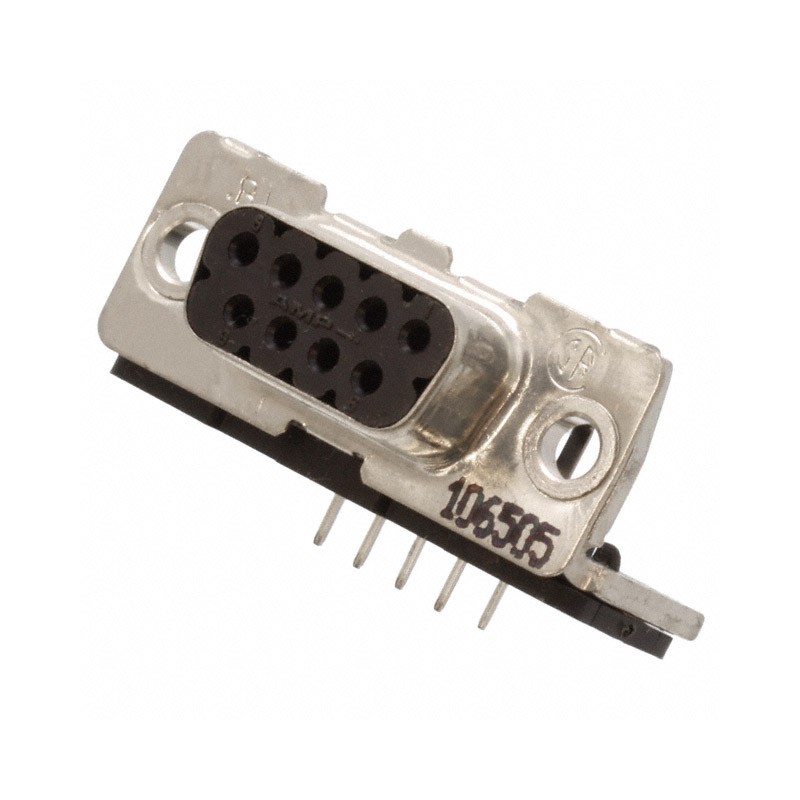 1 pcs : 5-106505-2 - CONN D-SUB RCPT 9POS R/A SLDR