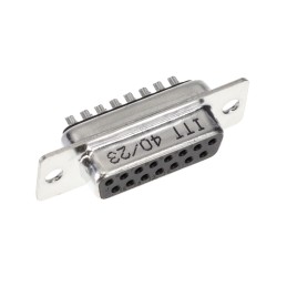 1 pcs : ZDA15S - CONN D-SUB RCPT 15POS PNL MNT