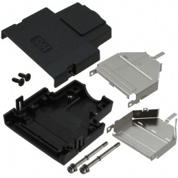 1 pcs : DH-37-CV1B - CONN BACKSHELL 37POS 180DEG SHLD