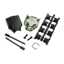 1 pcs : MHDTZK25-BK-K - 25 WAY D-SUB HOOD DIE CAST TOP E