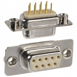 1 pcs : 172-E09-213R011 - CONN D-SUB RCPT 9P PNL MNT SLDR