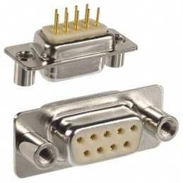 1 pcs : 172-E09-213R031 - CONN D-SUB RCPT 9P PNL MNT SLDR