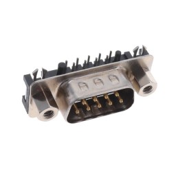 1 pcs : K31X-E9P-NJ - CONN D-SUB PLUG 9P SMD R/A SLDR