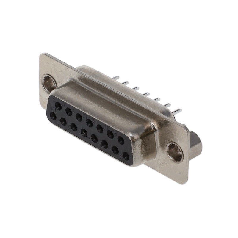 1 pcs : K85X-AD-15S-K - CONN D-SUB RCPT 15POS VERT SLDR