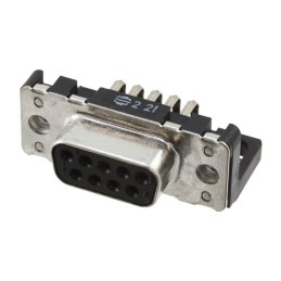 1 pcs : 09661526612 - CONN D-SUB RCPT 9POS R/A SLDR