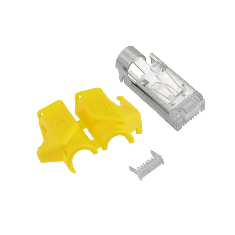 1 pcs : TM21P-88P(08) - CONN MOD PLUG 8P8C SHIELDED