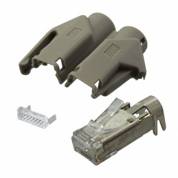 1 pcs : TM21P-88P(04) - CONN MOD PLUG 8P8C SHIELDED