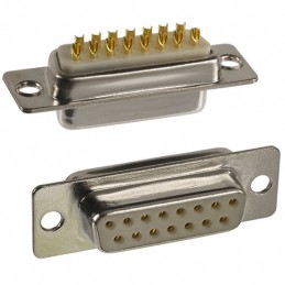 1 pcs : 172-E15-203R001 - CONN D-SUB RCPT 15POS PNL MNT