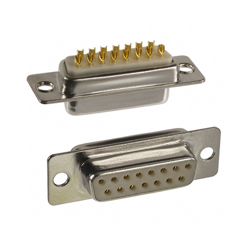 1 pcs : 172-E15-203R001 - CONN D-SUB RCPT 15POS PNL MNT