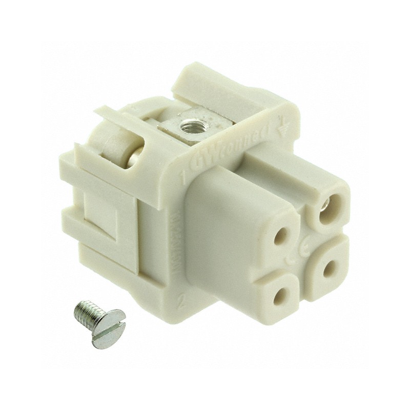 1 pcs : 0936010121 - 3P FEMALE INSERT 10A 250V, UL600