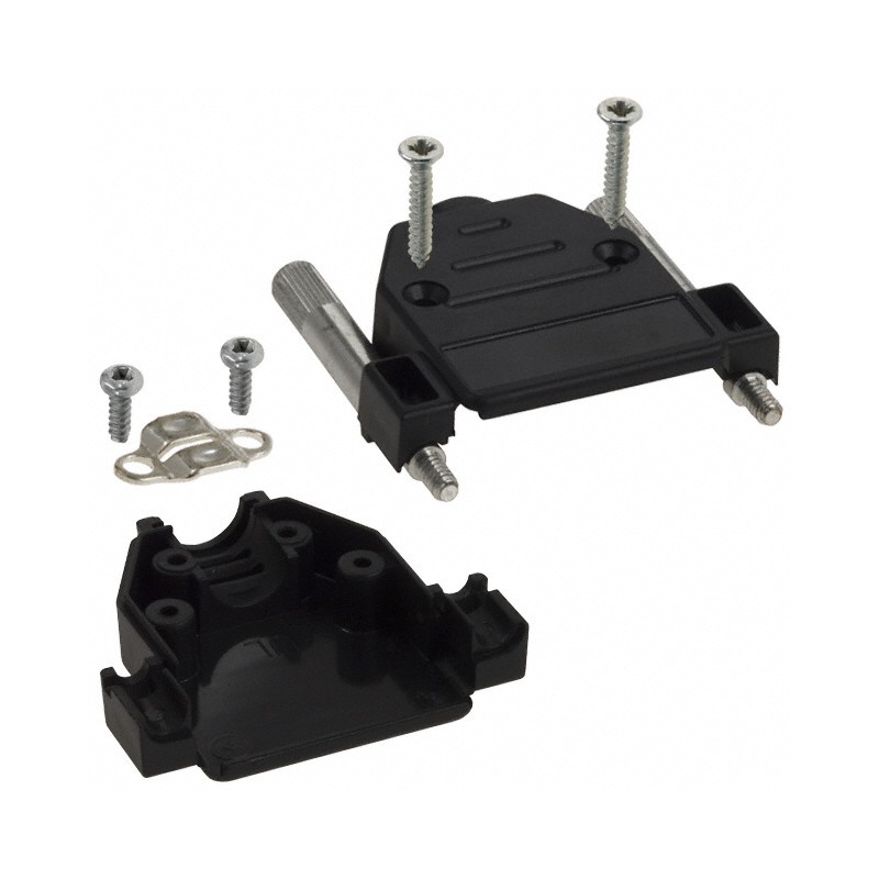 1 pcs : 973-015-010R011 - CONN BACKSHELL 15POS 180DEG BLK