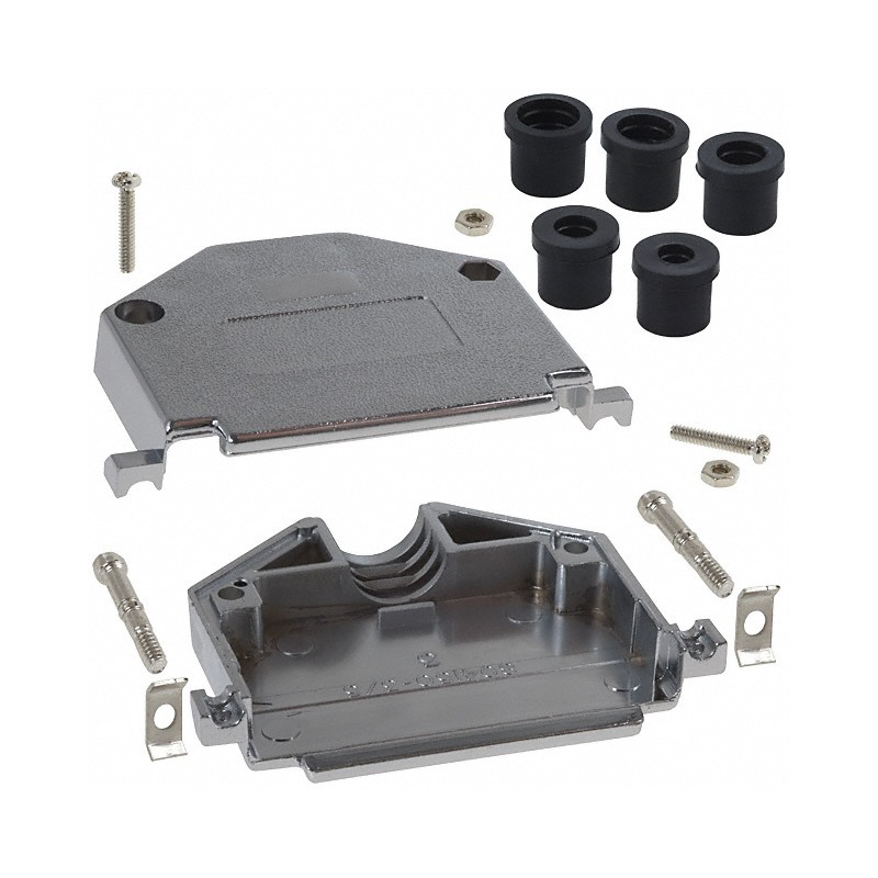 1 pcs : 979-050-020R121 - CONN BACKSHELL 50POS 180DEG SHLD