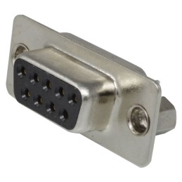 1 pcs : K85X-ED-9S-K - CONN D-SUB RCPT 9POS VERT SLDR