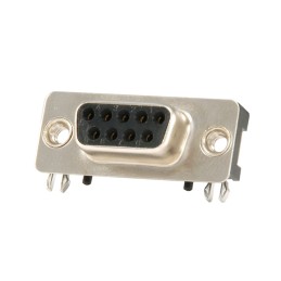 1 pcs : K202XHT-E9S-N - CONN D-SUB RCPT 9P SMD R/A SLDR