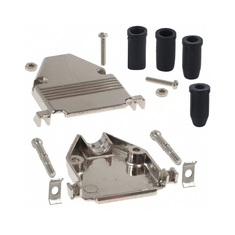 1 pcs : 979-025-030R121 - CONN BACKSHELL 25POS 180DEG SHLD