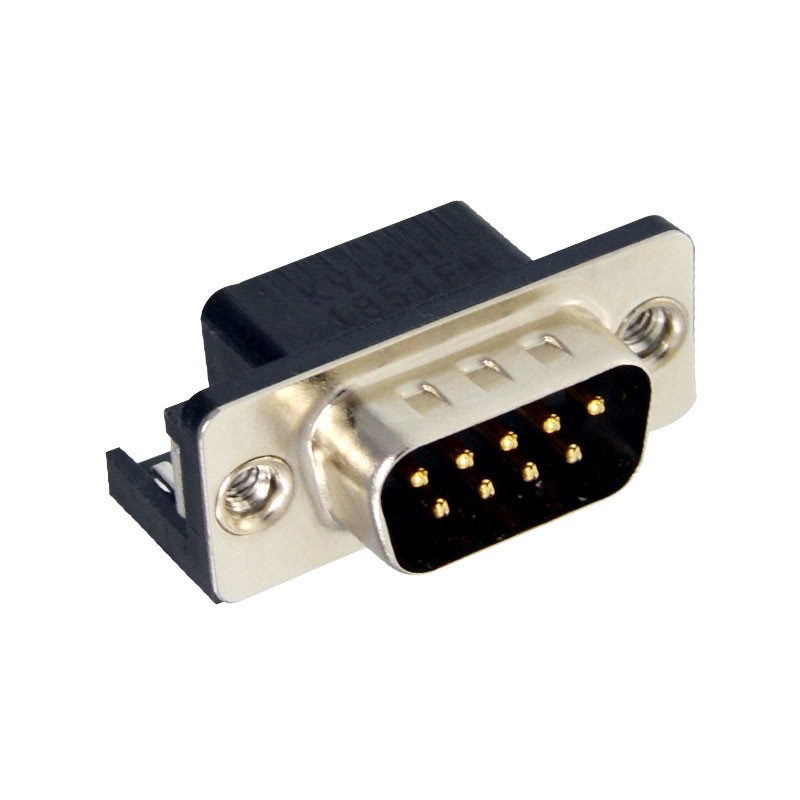 1 pcs : KF22X-E9P-N - CONN D-SUB PLUG 9POS R/A SLDR