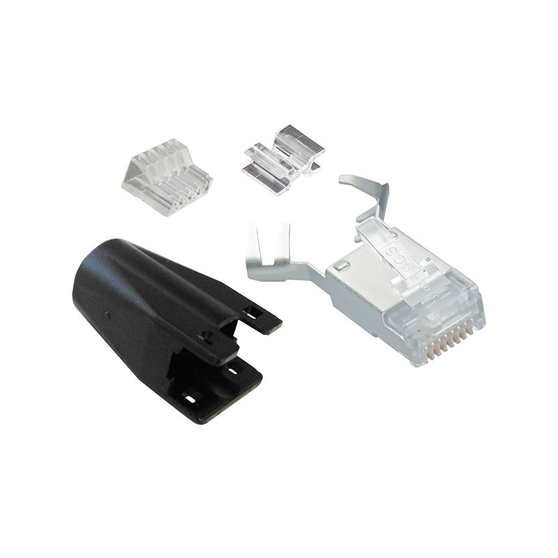 1 pcs : SS-39200-092 - CONN MOD PLUG CAT6A 8P8C SHLD