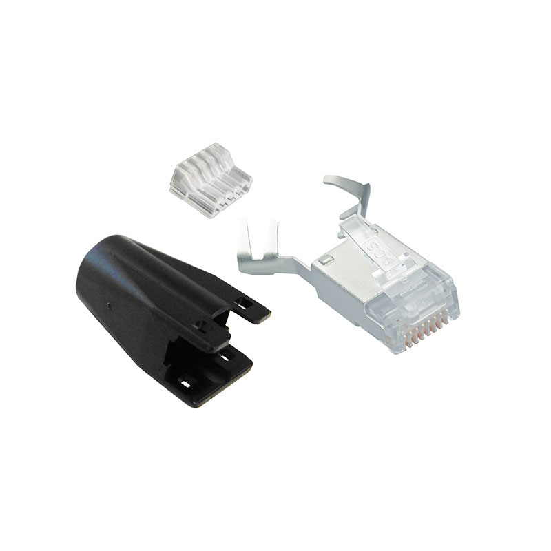 1 pcs : SS-39200-090 - CONN MOD PLUG CAT6A 8P8C SHLD