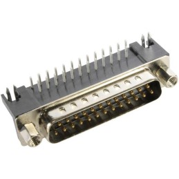 1 pcs : 09683637813 - CONN D-SUB PLUG 25POS R/A SLDR