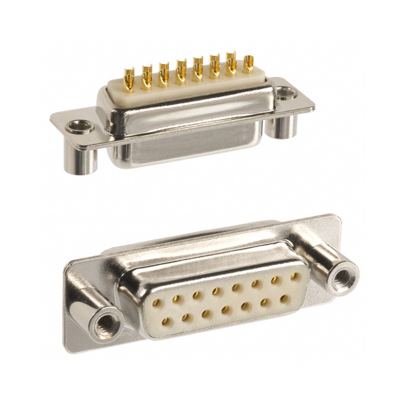 1 pcs : 172-E15-203R031 - CONN D-SUB RCPT 15POS PNL MNT