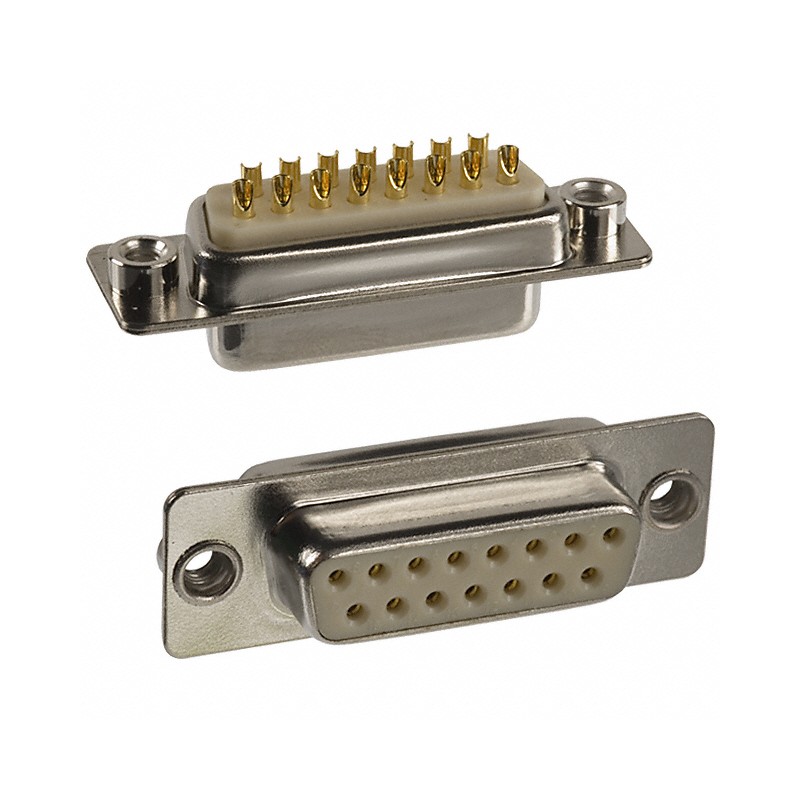 1 pcs : 172-E15-203R011 - CONN D-SUB RCPT 15POS PNL MNT