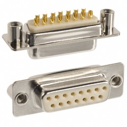 1 pcs : 172-E15-203R021 - CONN D-SUB RCPT 15POS PNL MNT