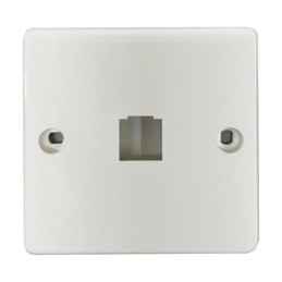 1 pcs : N042F-W01 - 1-PORT FRENCH-STYLE WALL PLATE,