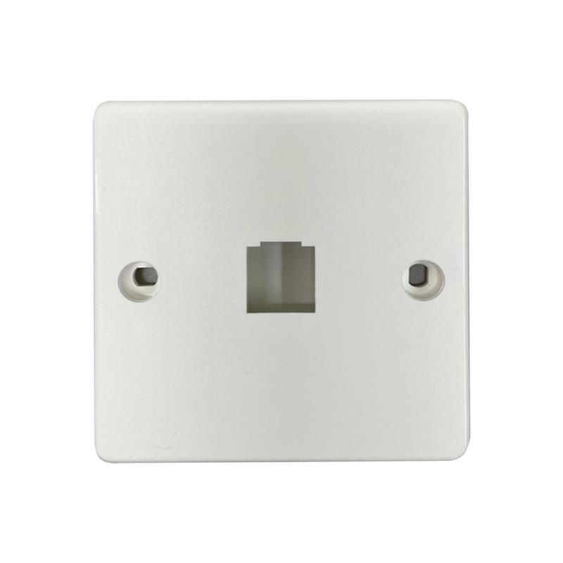 1 pcs : N042F-W01 - 1-PORT FRENCH-STYLE WALL PLATE,