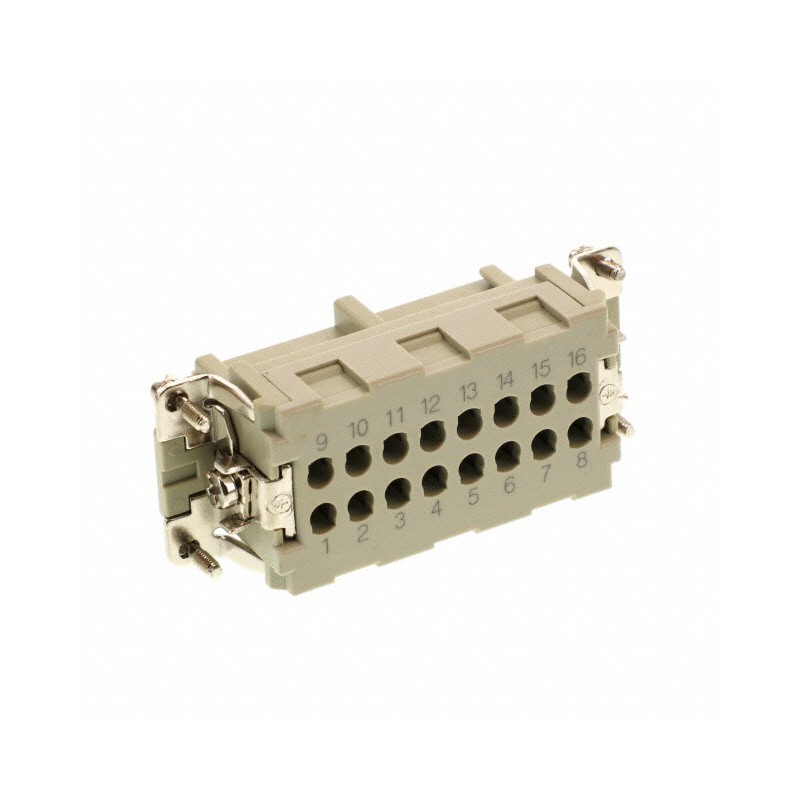 1 pcs : T2040164201-000 - INSERT FEMALE 16POS+GND CRIMP