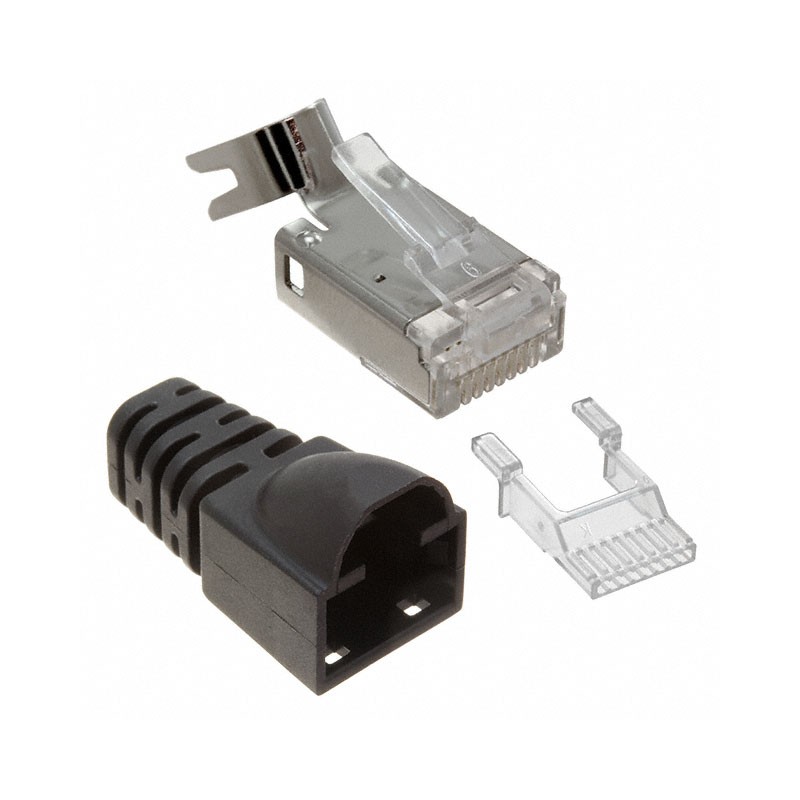 1 pcs : 8813110000 - CONN MOD PLUG 8P8C SHIELDED